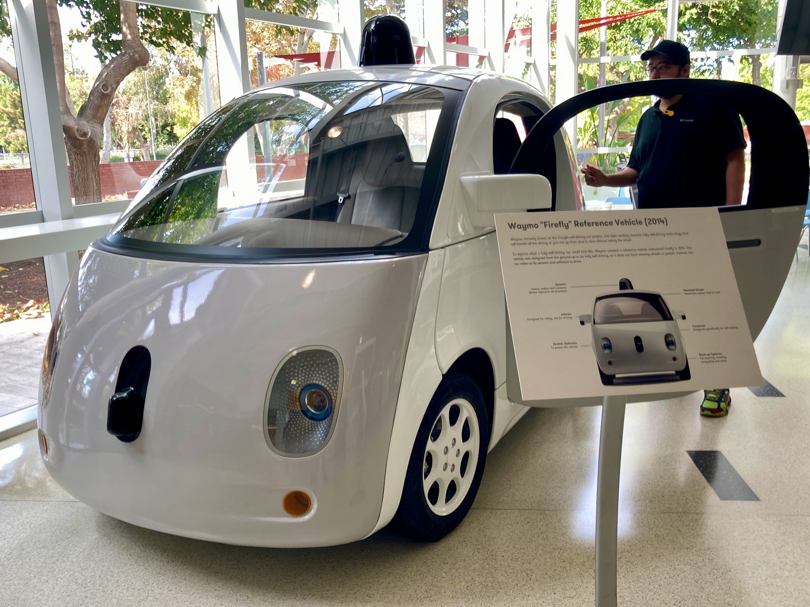 Waymo Firefly reference vehicle (no steering wheel or pedals).